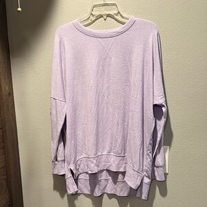 Aerie Lavender High Low Women’s Thin Sweatshirt M